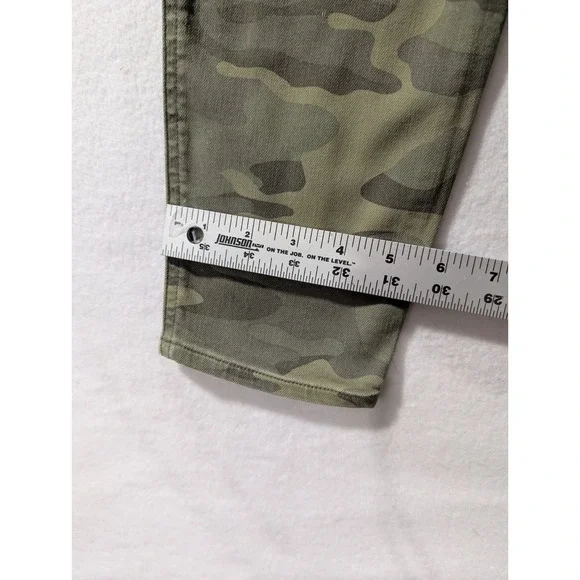 GAP Denim High Rise Camo Legging Jeans Sz 6/28R Super Stretch Skinny Army Green - Picture 4 of 11